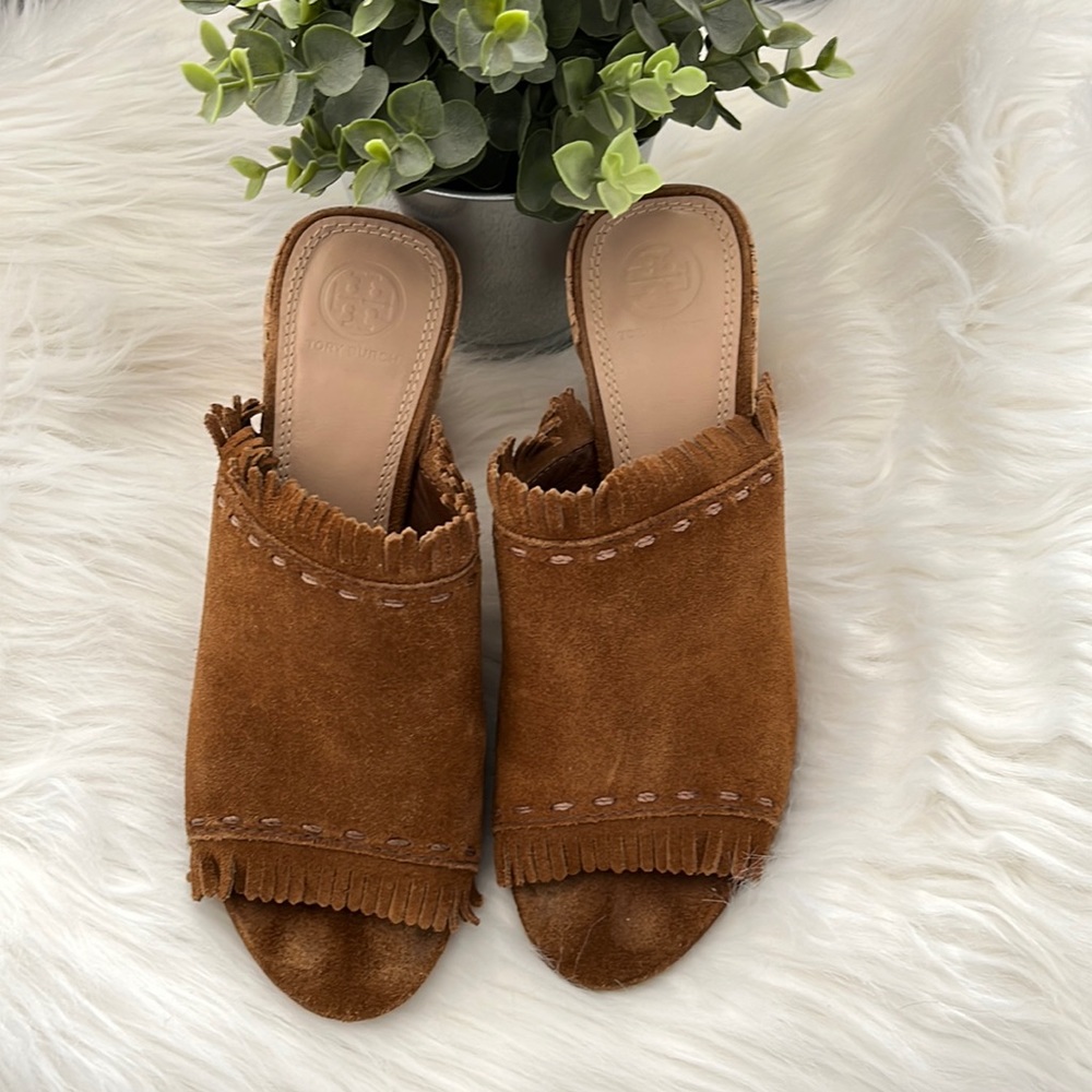 Tory Burch sandals. Cork heel